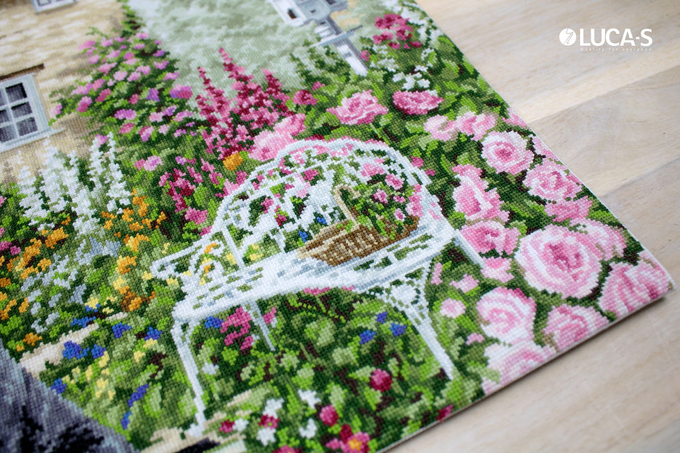 Thumbnail: B2377 The Cottage Garden - Cross Stitch Kit Luca-S