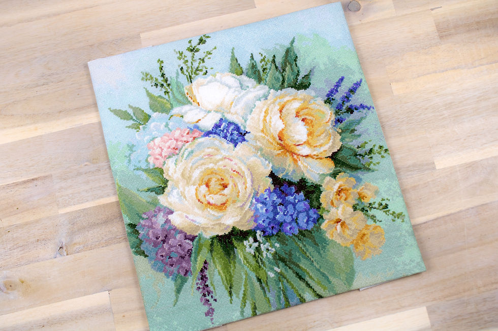 Thumbnail: B2370 Floral bouquet - Cross Stitch Kit Luca-S