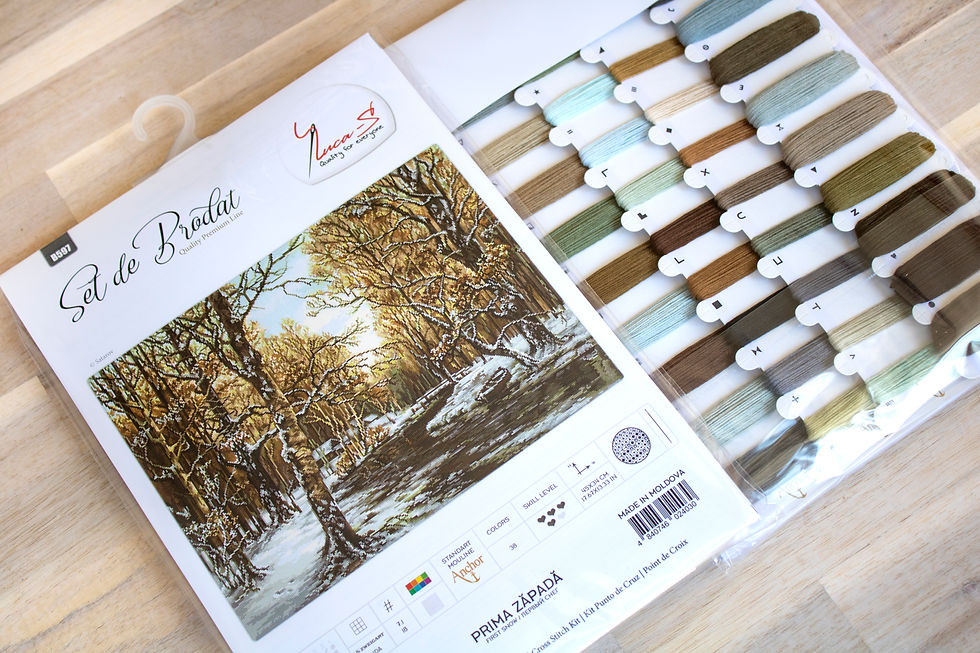 Thumbnail: B597 First snow - Cross Stitch Kit Luca-S