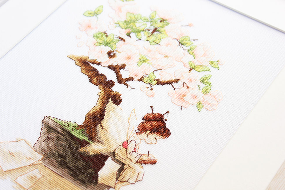 Thumbnail: B1114 The Sakura - Cross Stitch Kit Luca-S