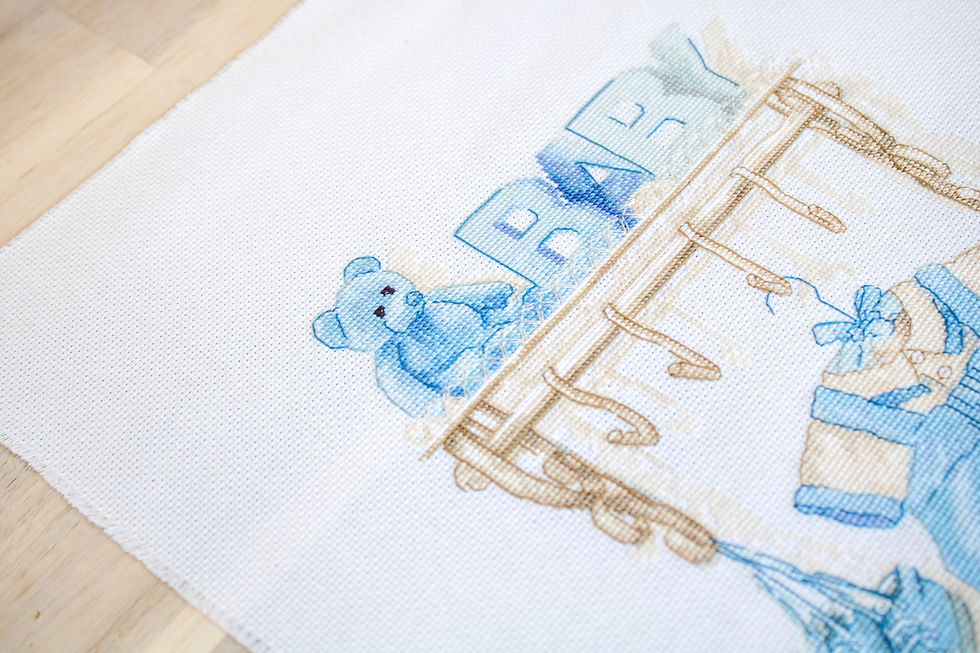 Thumbnail: B1174 Baby boy birth - Cross Stitch Kit Luca-S