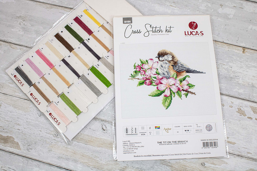 Thumbnail: Cross Stitch Kit Luca-S - B1194 The tit on the branch