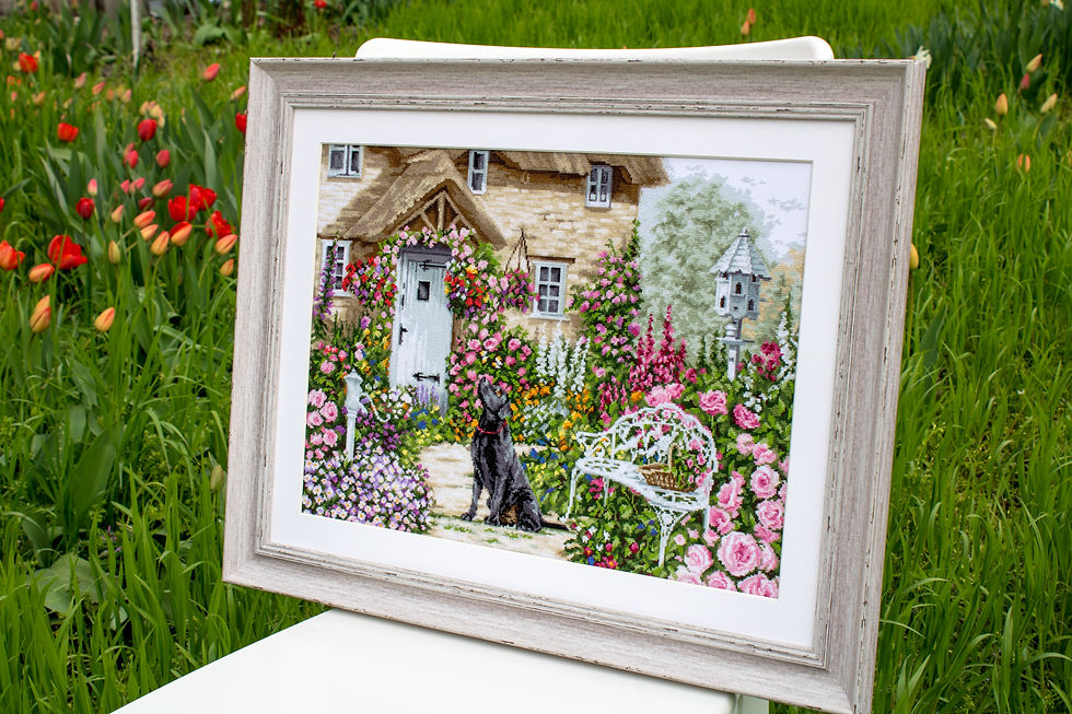 Thumbnail: B2377 The Cottage Garden - Cross Stitch Kit Luca-S