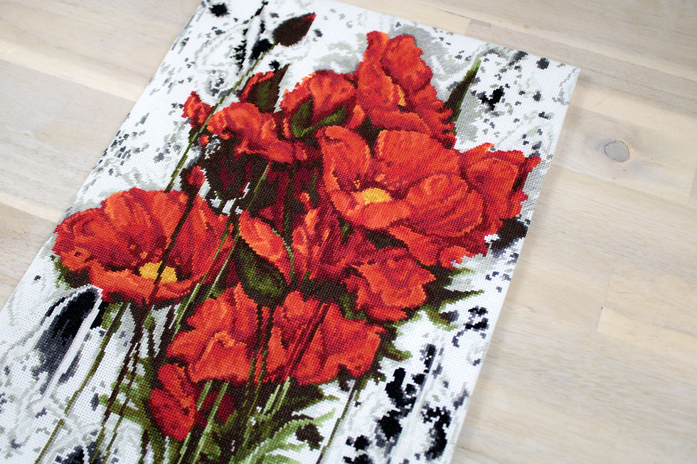 Thumbnail: B2375 The Poppies - Cross Stitch Kit Luca-S