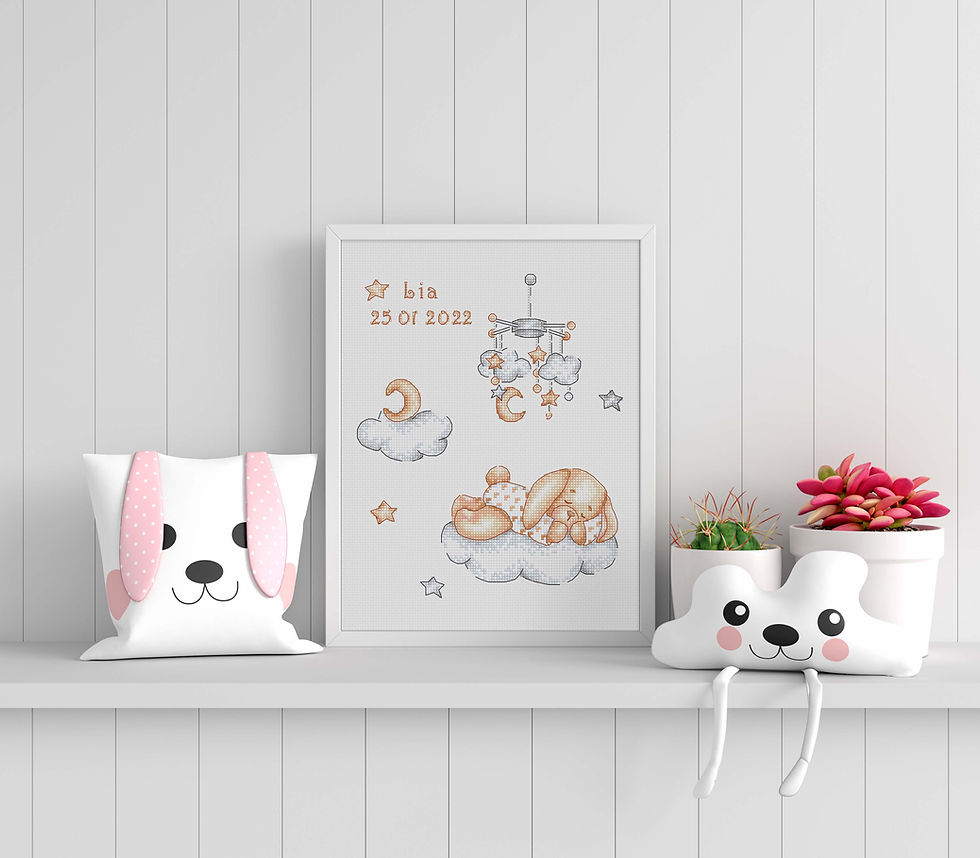 Thumbnail: B1193 Sleepy - Cross Stitch Kit Luca-S