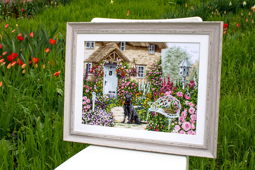 Thumbnail: B2377 The Cottage Garden - Cross Stitch Kit Luca-S