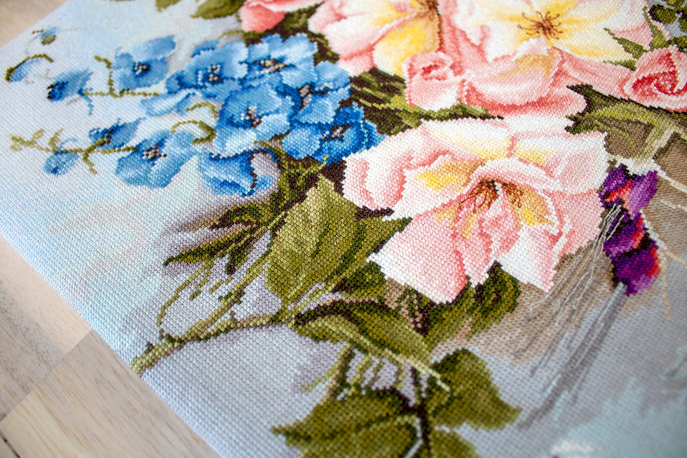 Thumbnail: BA2362 Bouquet with Bells - Cross Stitch Kit Luca-S