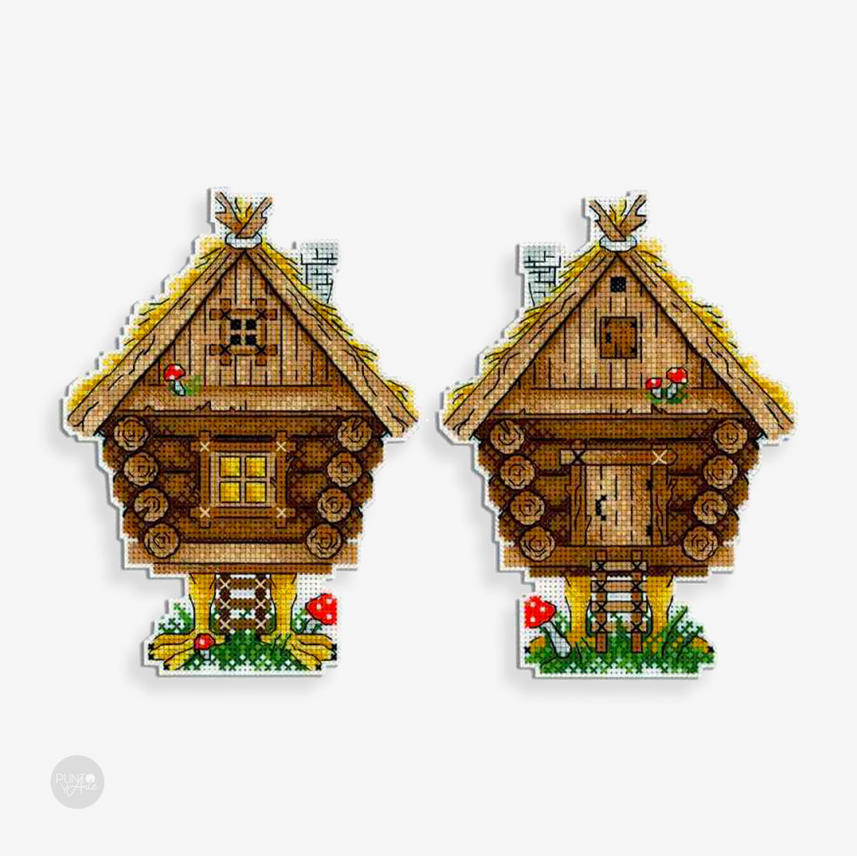 Una choza sobre muslos de pollo - MP Studia - Kit de punto de cruz