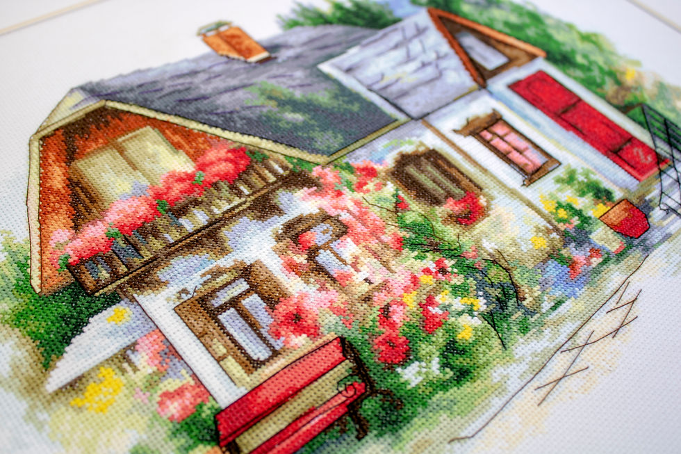 Thumbnail: BU4005 Beautiful Country House - Cross Stitch Kit Luca-S