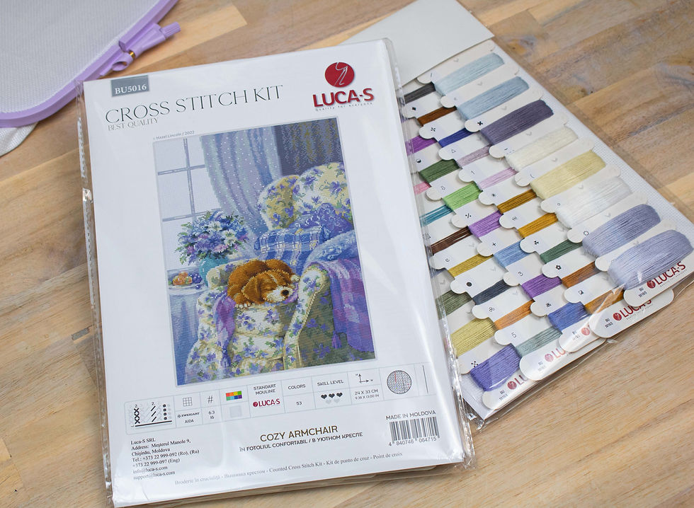 Thumbnail: Cross Stitch Kit Luca-S - BU5016 Cozy Armchair