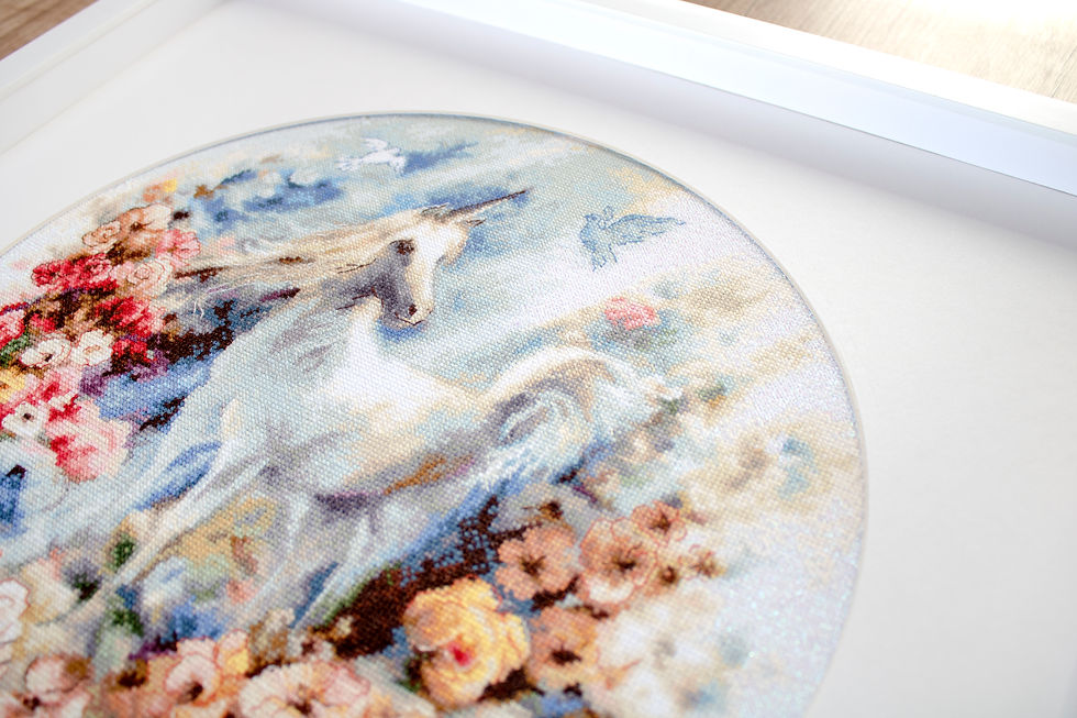 Thumbnail: LETI903 Unicorn - Cross Stitch Kit LETISTITCH