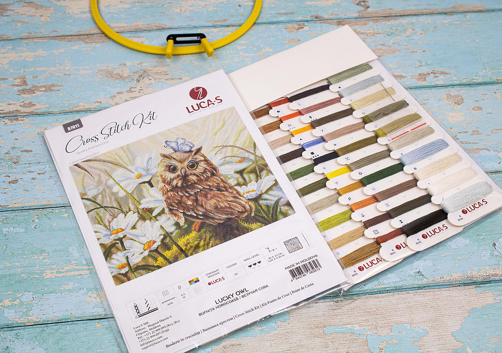 Thumbnail: Cross Stitch Kit Luca-S - B7011 Lucky Owl