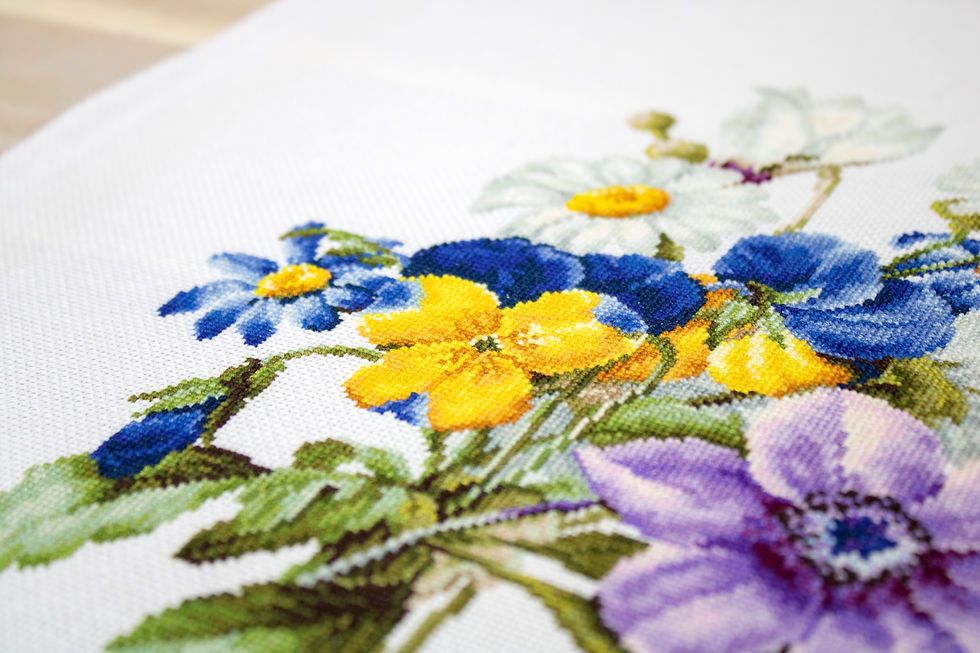 Thumbnail: B2348 Bouquet of Flowers - Cross Stitch Kit Luca-S