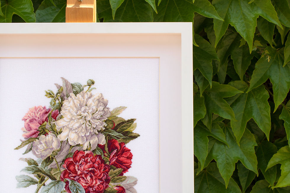 Thumbnail: B2355 The Peonies - Cross Stitch Kit Luca-S