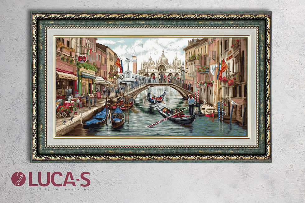 Thumbnail: BU5003 Venice - Cross Stitch Kit Luca-S GOLD