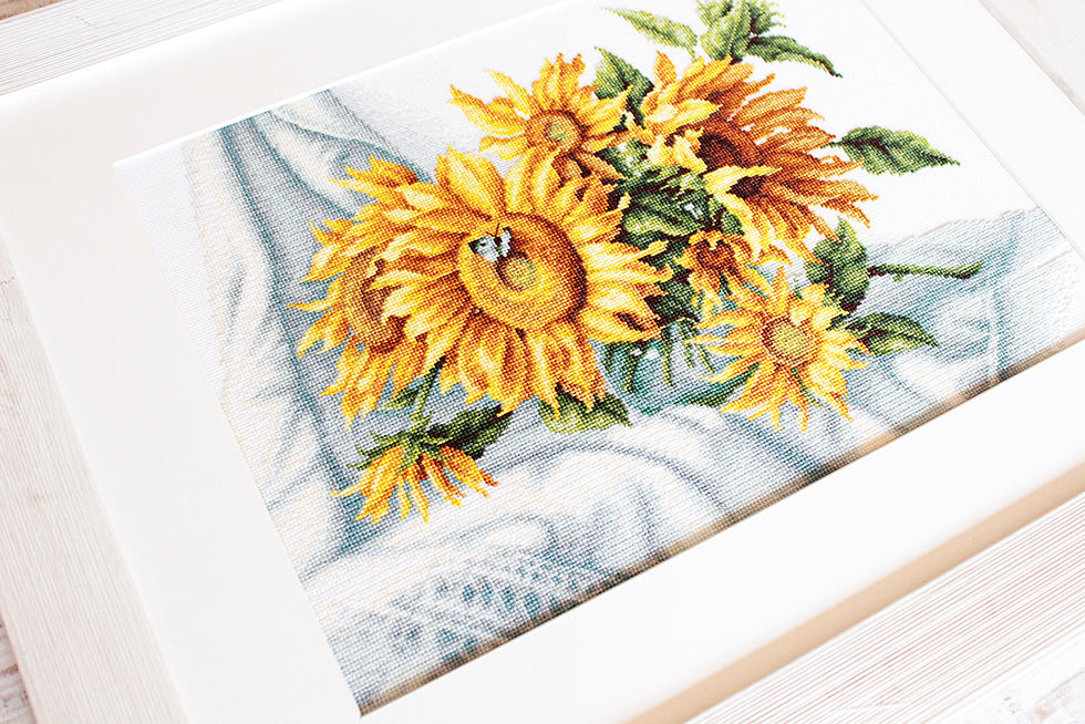 Thumbnail: B2264 Sunflowers - Cross Stitch Kit Luca-S