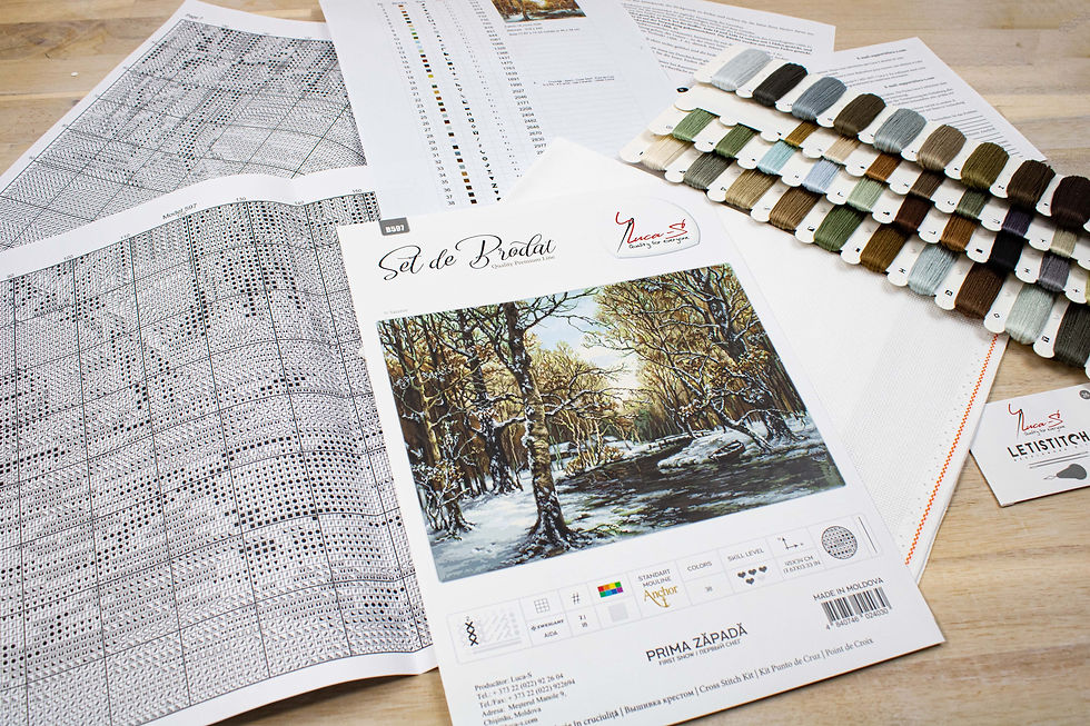 Thumbnail: B597 First snow - Cross Stitch Kit Luca-S