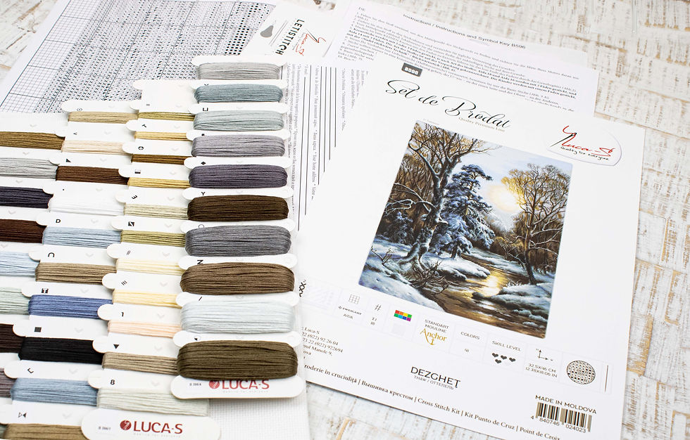 Thumbnail: B596 Thaw - Cross Stitch Kit Luca-S