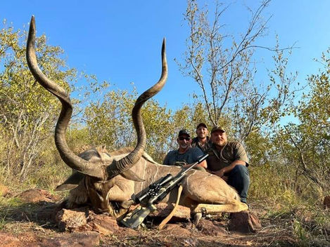 Kudu bull hunted with Shingani Safaris