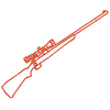 Drawing of a Rifle