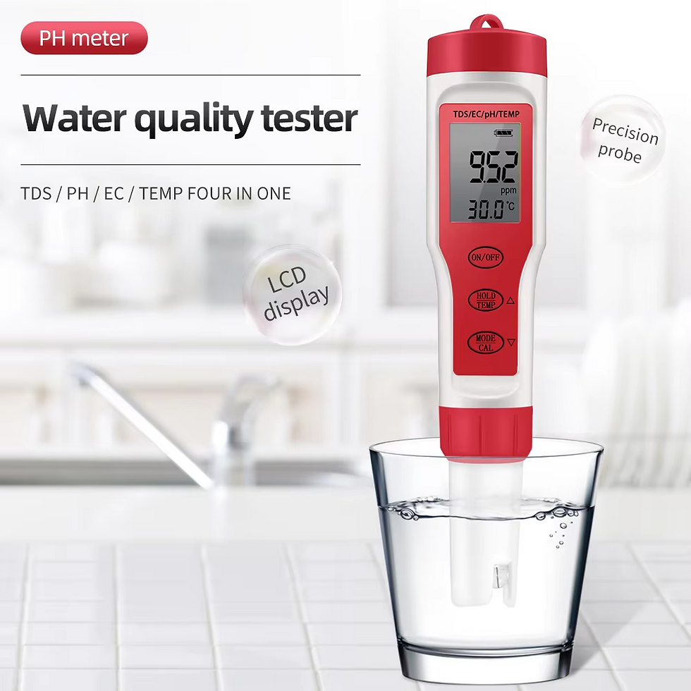 Thumbnail: 4 in 1 Digital PH EC Meter LCD Tester Pocket Hydroponics Aquarium Water Test Pen