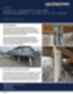 Case study on coastal concrete column reinforcement in Scituate, MA. Features project overview, images of columns, and preparation steps.