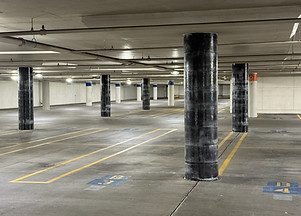 Carbon Fiber Structural Reinforcement Wraps (CFRP) reinforcing shear cracks in concrete su