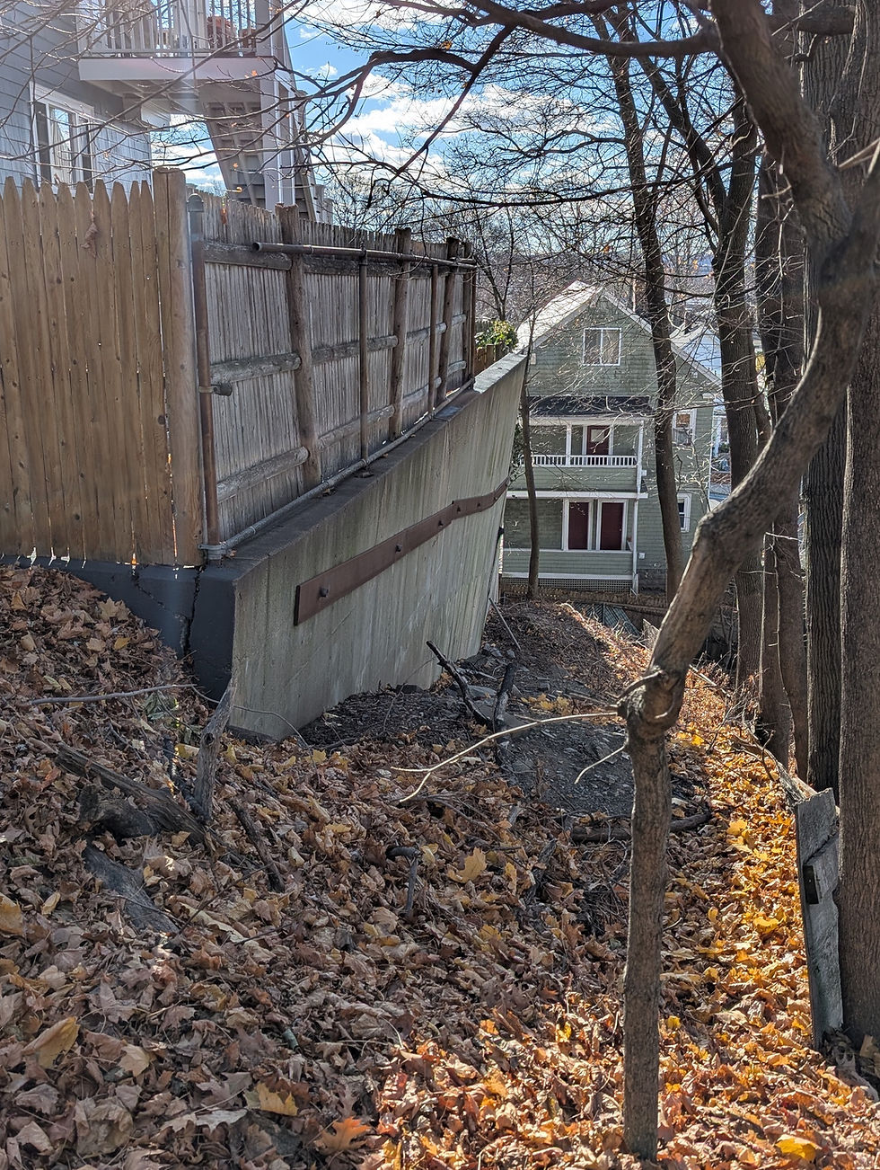 Severely Cracked and Leaning Retaining Wall Repair, Engineered Stabilization Without Replacement