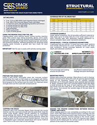 Epoxy Injection Instructions first page