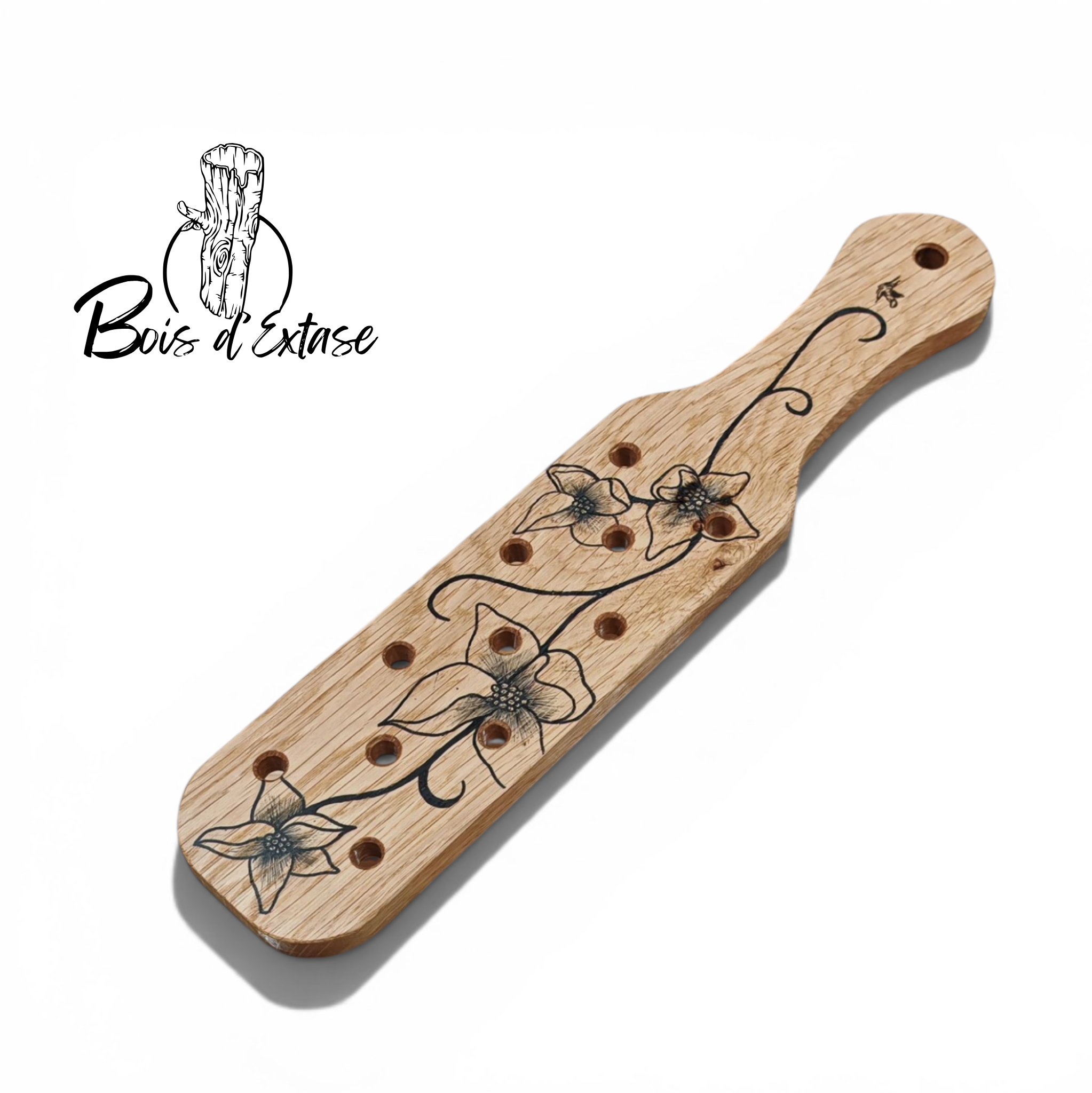 Paddle BDSM en Bois illustré, Bois d'Extase