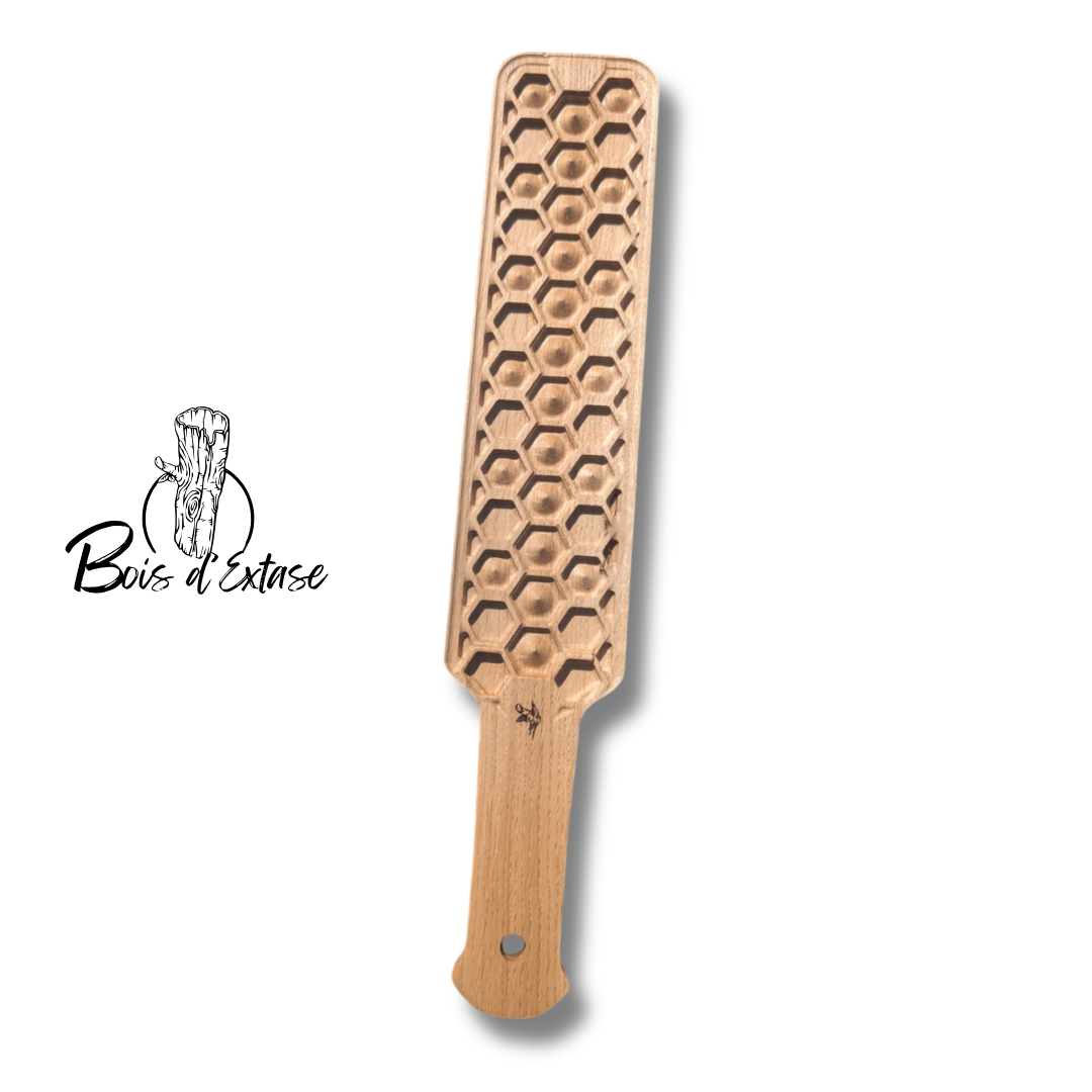 Paddle BDSM Picot en Chêne- Bois d'Extase