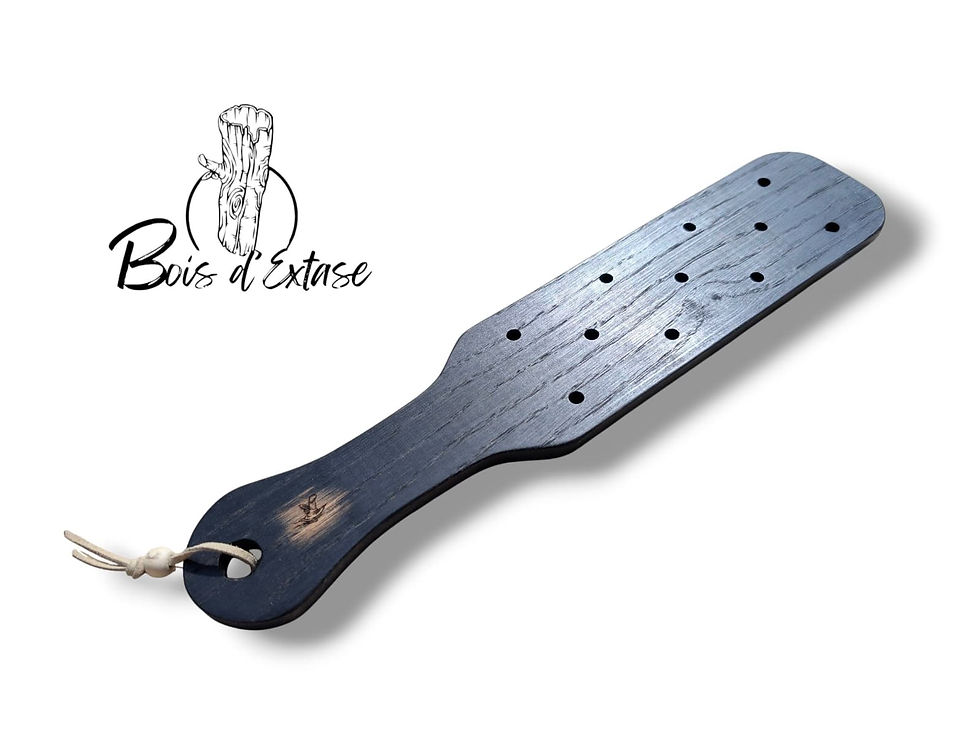 Paddle, Tapette à fessée en Chêne Noir