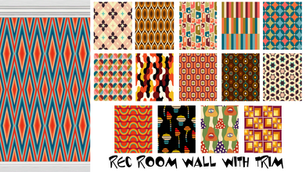FC-Retro RecRoom- With Trim Wall