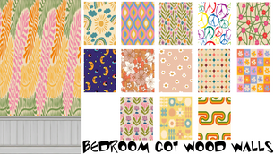 Retro Bedroom- Got Wood Wall