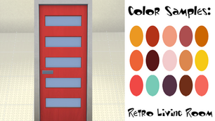 Retro Living Room-Front Door