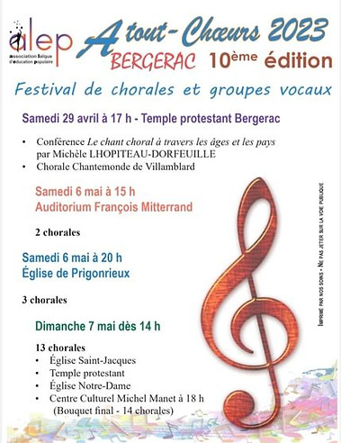 Programme festival Atout choeurs 2023