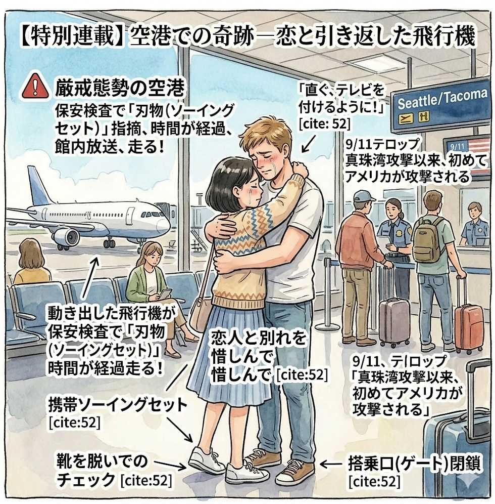 海外トラブル最高潮!恋に溺れてあわや乗り遅れ──厳戒態勢の空港で起きた奇跡【留学体験】