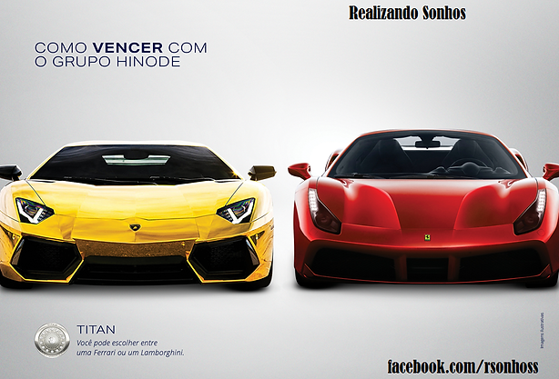 Titan Hinode Carro Lamborghini e Ferrari
