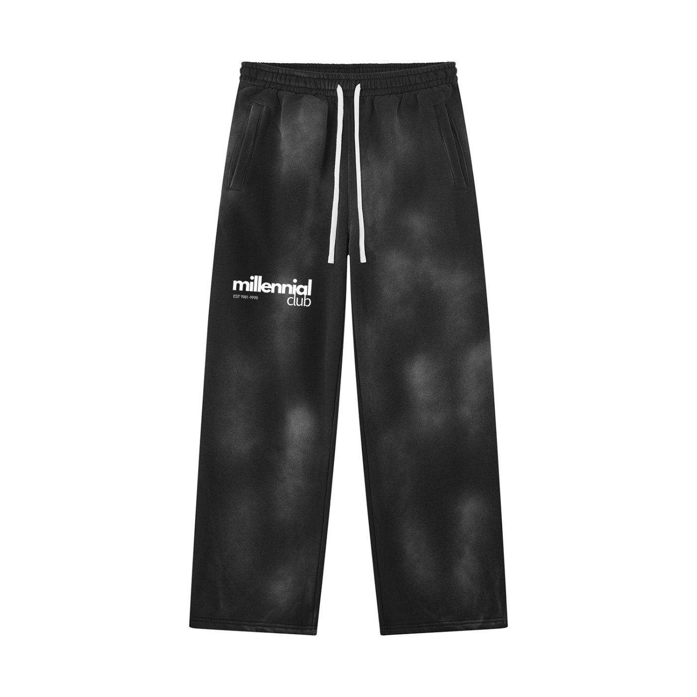 Unisex Sunfade Wide Leg Fleece Sweatpants