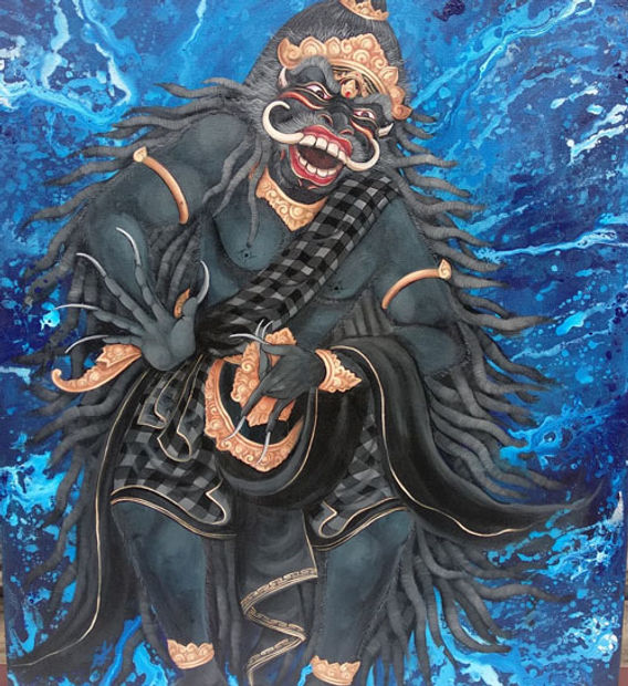 Tales of Nusa Penida : demons, convicts and a bird with a blue mask.