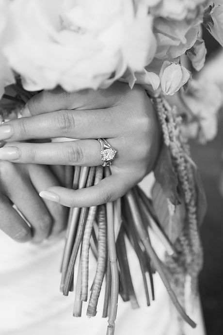 Brides wedding ring close up from Stevensville MD waterfront wedding