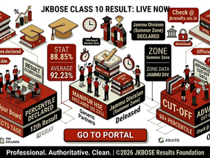 JKBOSE 10th Result 2026: Jammu Division Summer Zone Results Out!