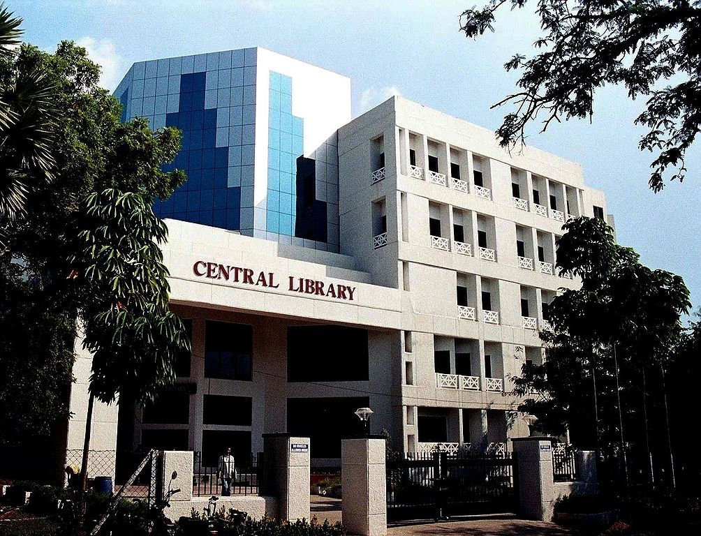 Exterior of the Central Library at IIT Madras