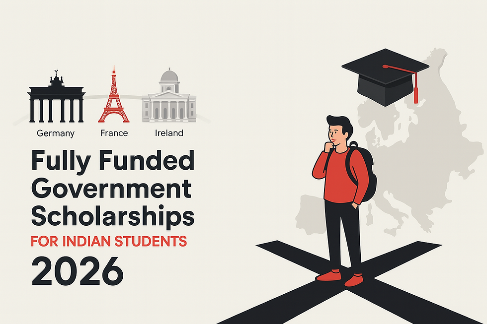 Top 3 Fully Funded Government Scholarships for Indian Students in 2026