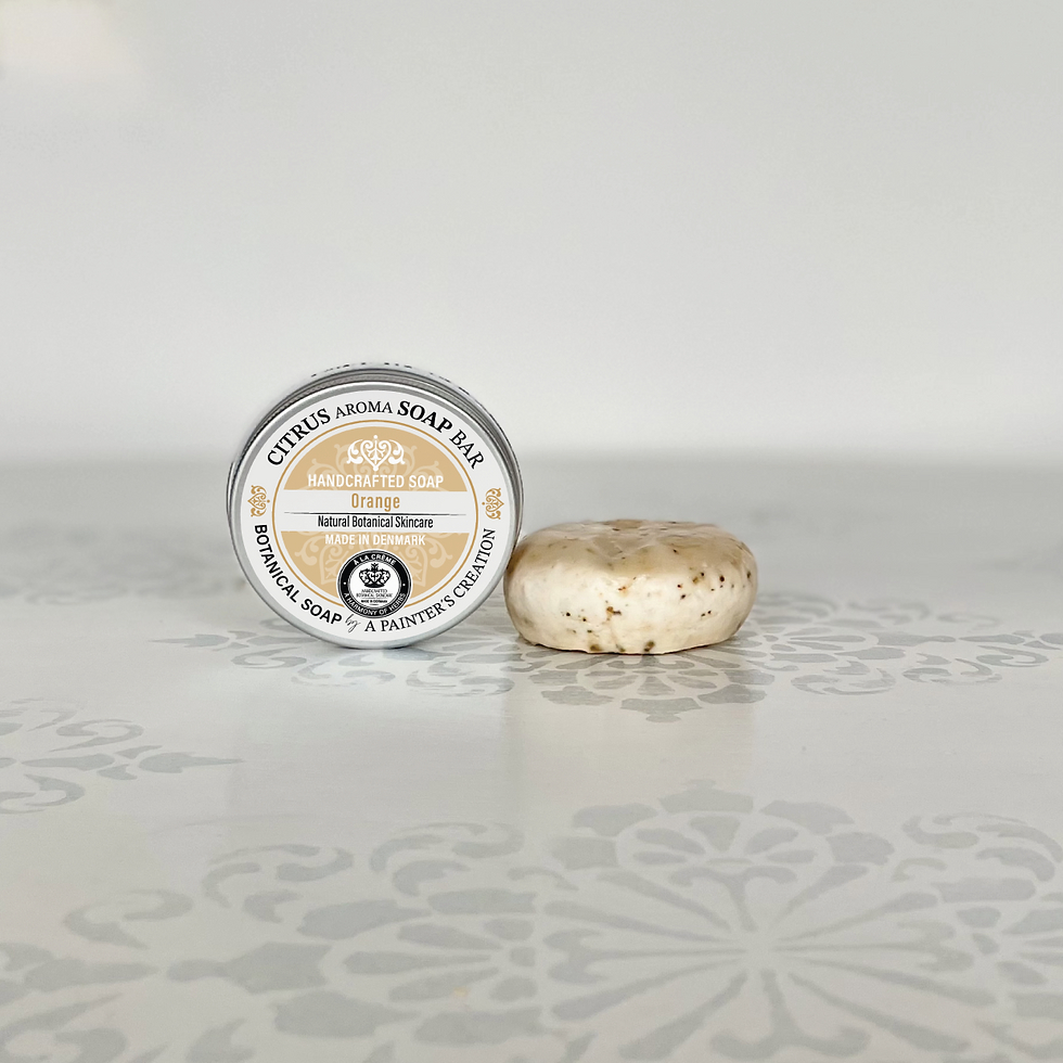 rund sæbe bar og rund aluminiumsæske