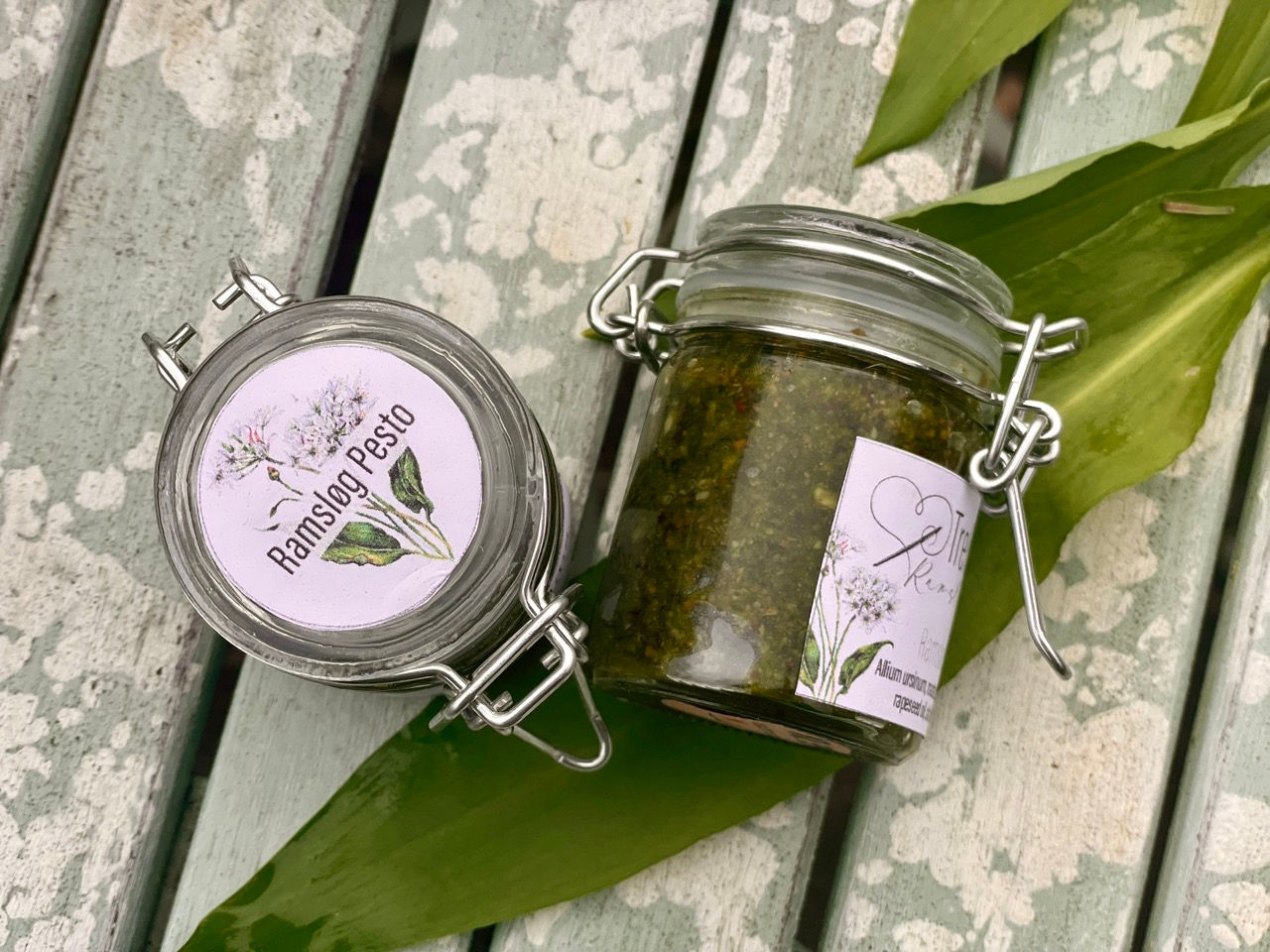 Ramsløg Pesto på glas