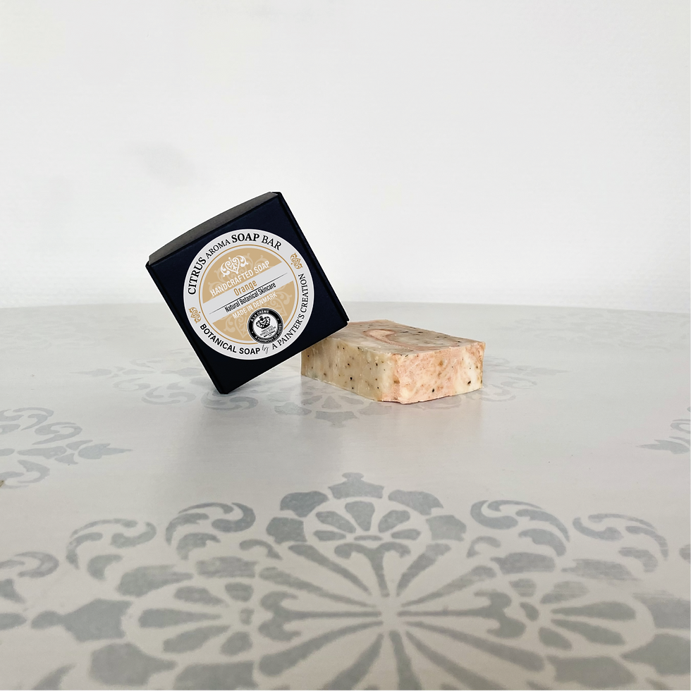 sæbe bar med sort gaveæske