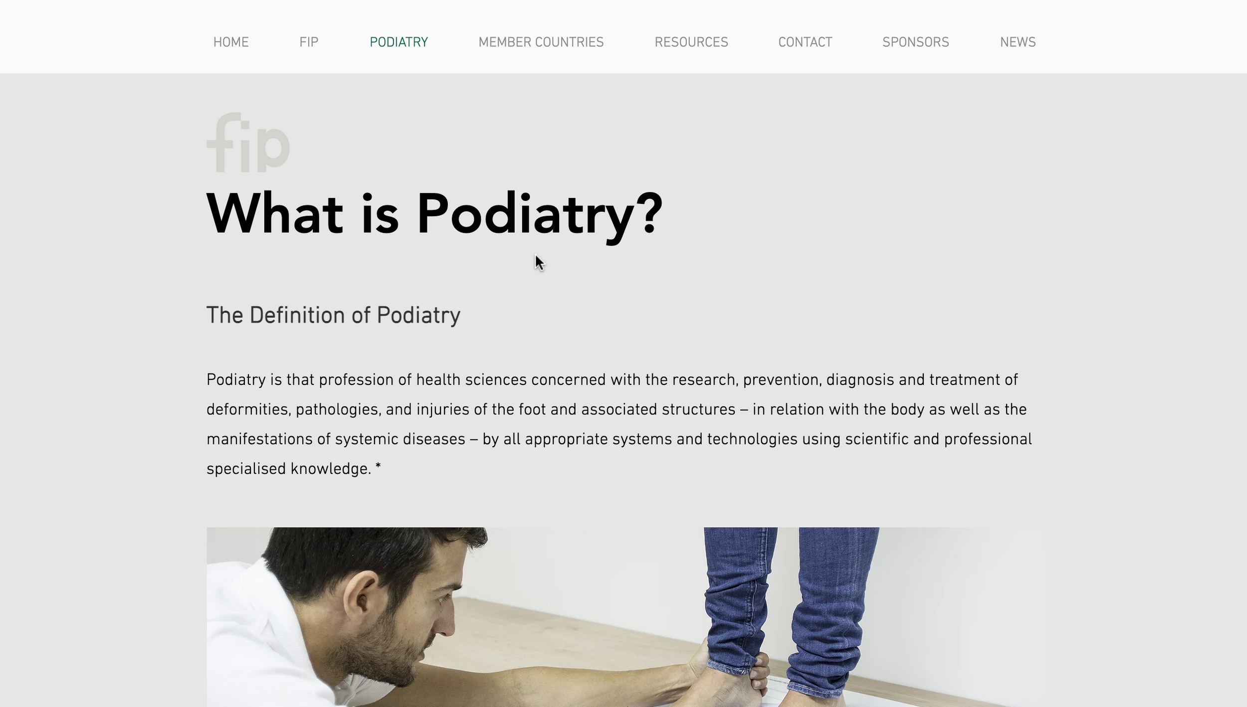 Podiatry International Federation Of Podiatrists Paris