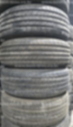 Stack of used tires