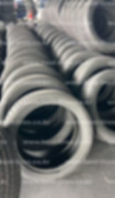Rows of new tires